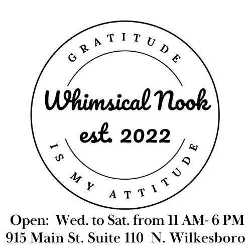 Whimsical Nook located in historic downtown North Wilkesboro, NC