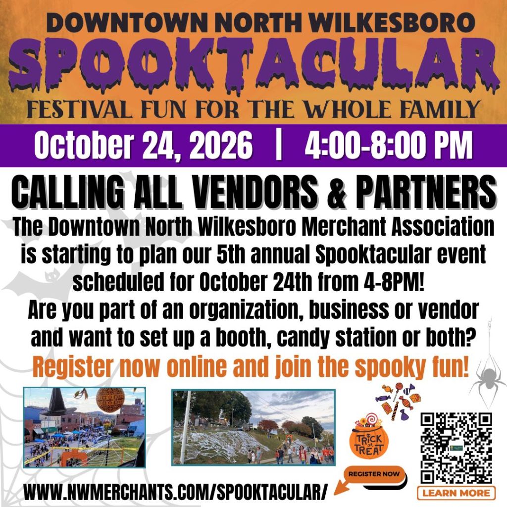 5th annual spooktacular happening Oct 24th sign up to be a vendor partner